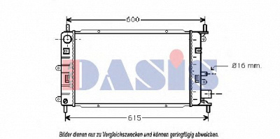 AKS DASIS 090067n -  Радиатор, охлаждение двигателя